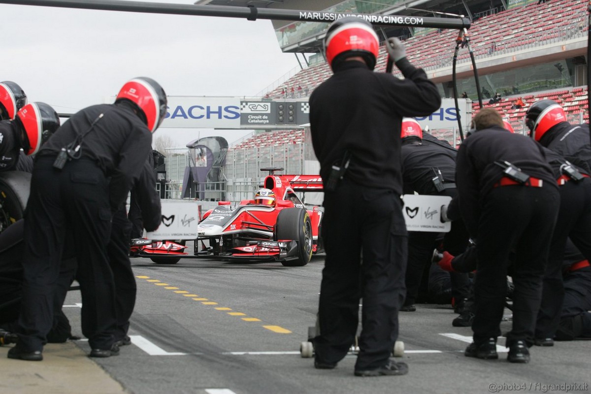 Barcelona Test Marzo 2011, 08.03.2011- Jerome D'Ambrosio (BEL), Marussia Virgin Racing VR-02 