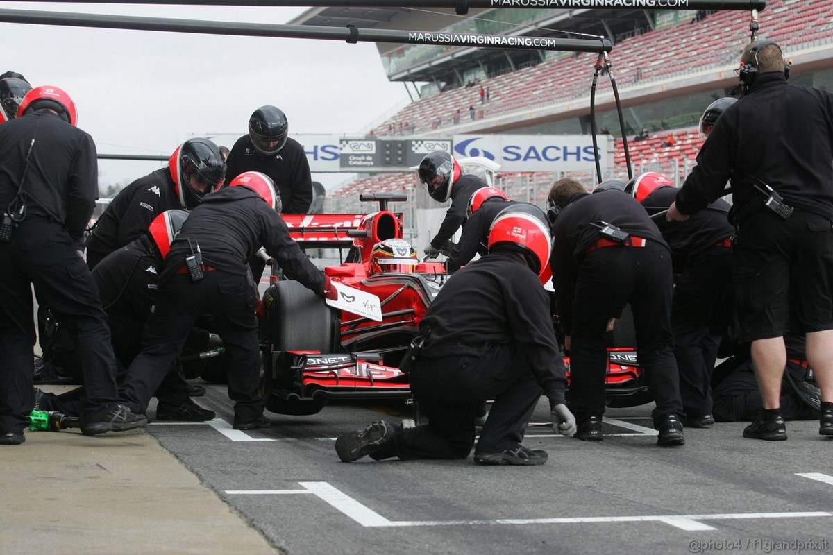 Barcelona Test Marzo 2011, 08.03.2011- Jerome D'Ambrosio (BEL), Marussia Virgin Racing VR-02 