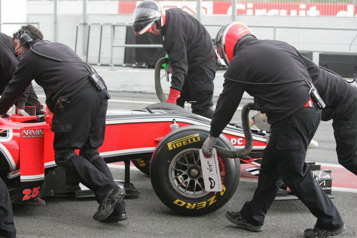 Barcelona Test Marzo 2011, 08.03.2011- Jerome D'Ambrosio (BEL), Marussia Virgin Racing VR-02 