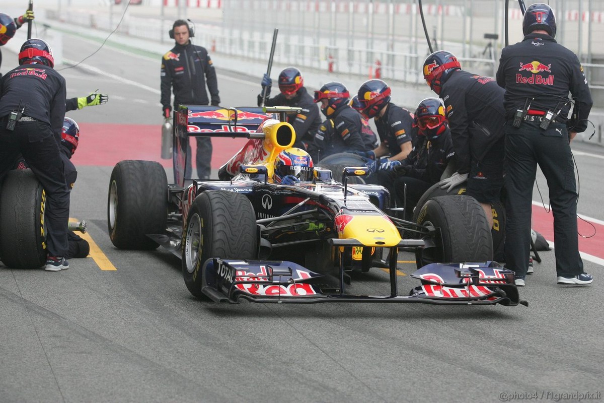 Barcelona Test Marzo 2011, 08.03.2011- Mark Webber (AUS), Red Bull Racing, RB7 