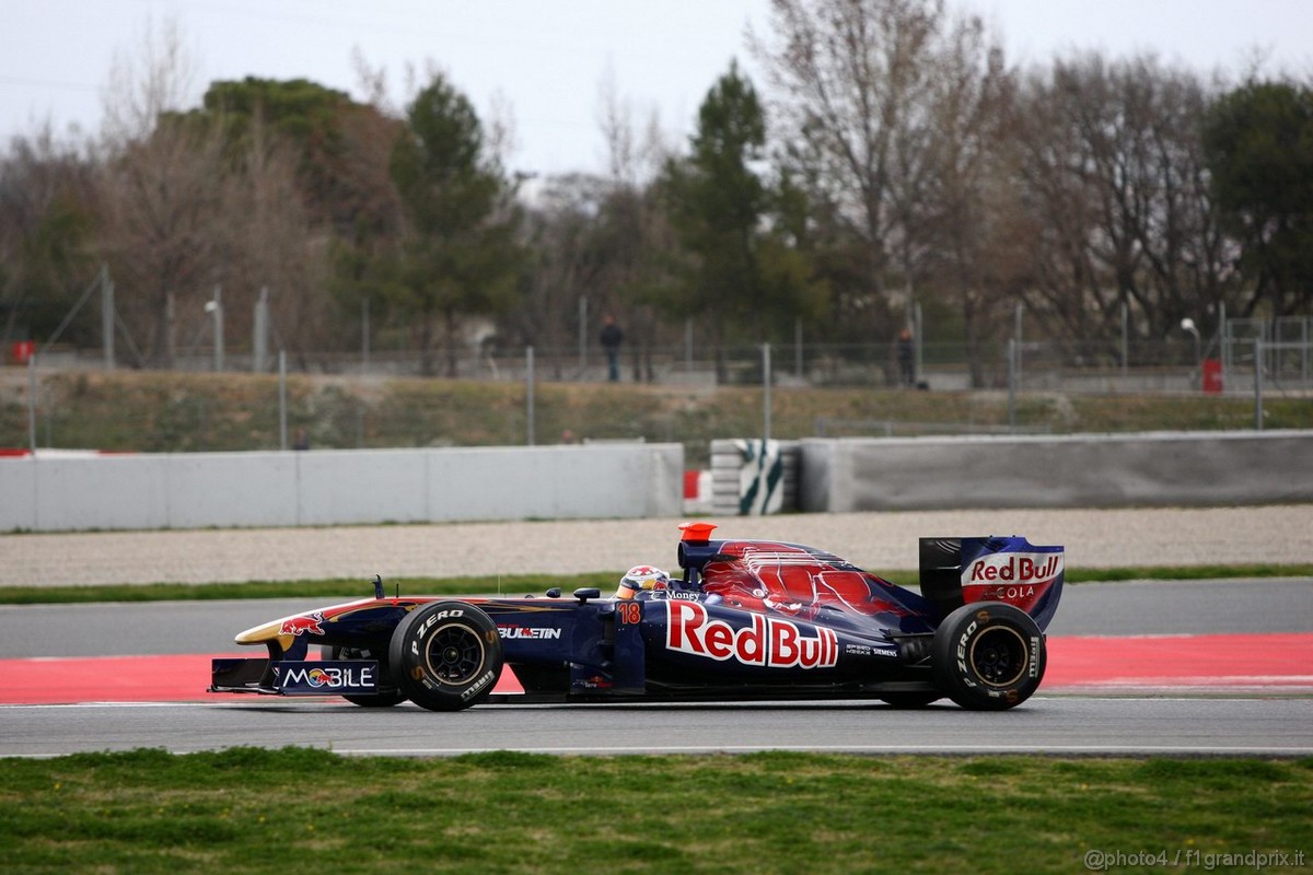Barcelona Test Marzo 2011, 09.03.2011- Sébastien Buemi (SUI), Scuderia Toro Rosso, STR6 