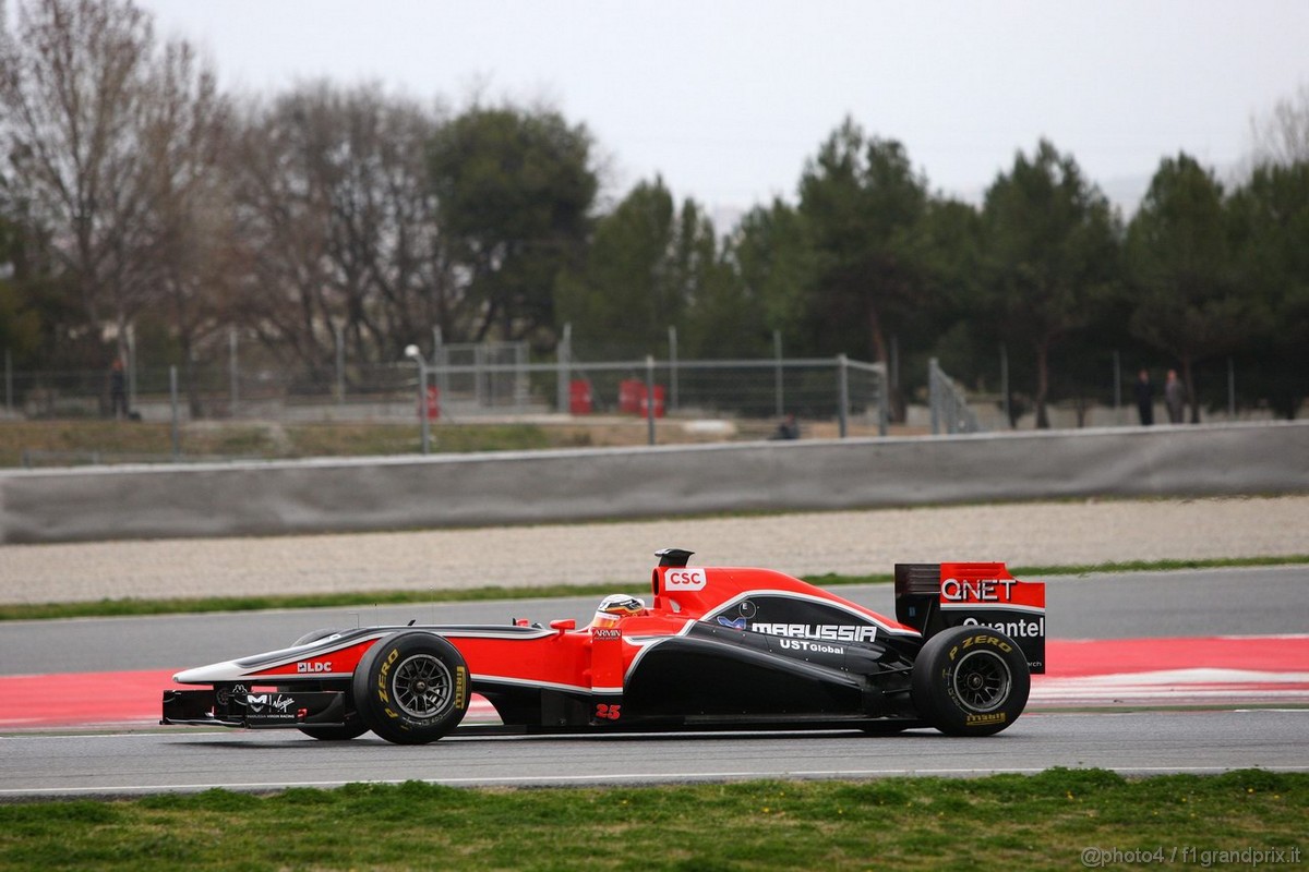 Barcelona Test Marzo 2011, 09.03.2011- Jerome D'Ambrosio (BEL), Marussia Virgin Racing VR-02 