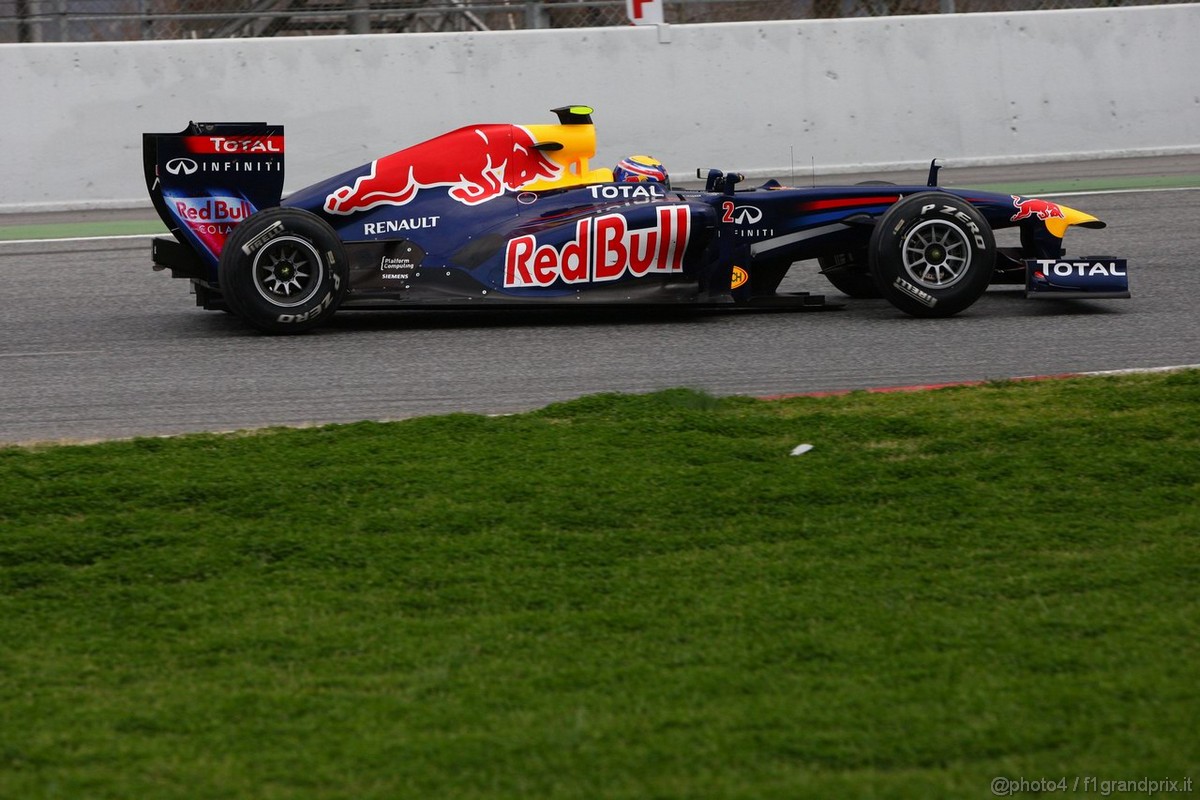 Barcelona Test Marzo 2011, 09.03.2011- Mark Webber (AUS), Red Bull Racing, RB7 
