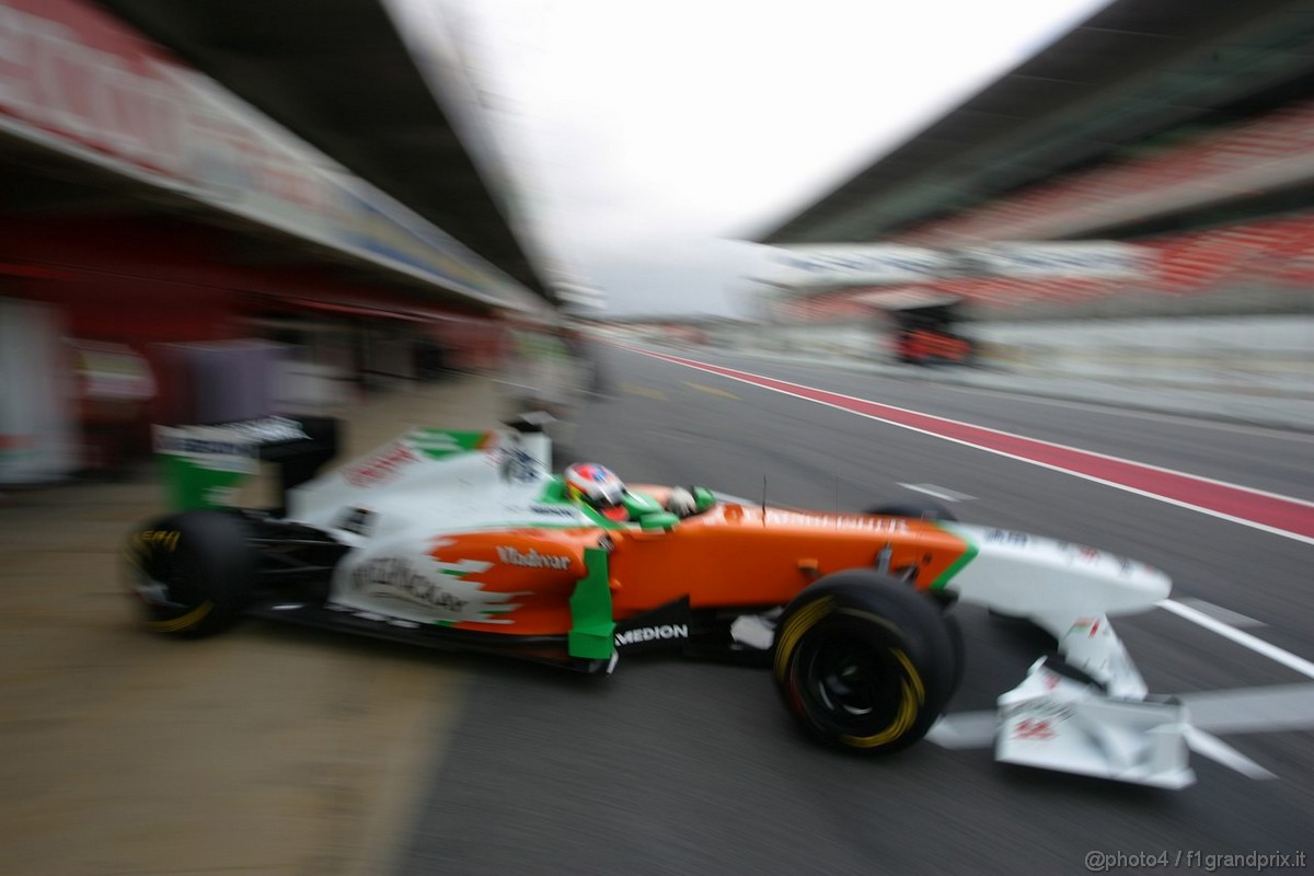 Barcelona Test Marzo 2011, 09.03.2011- Paul di Resta (GBR) Force India VJM04 