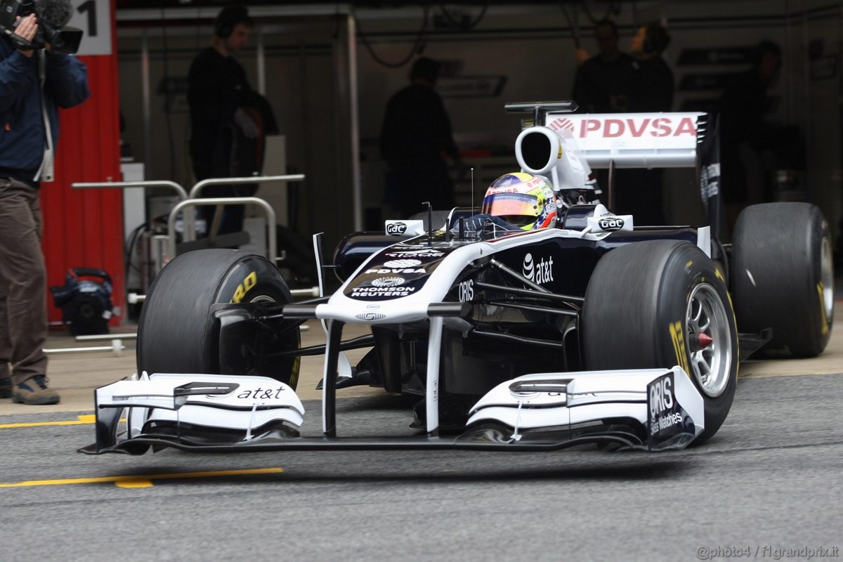 Barcelona Test Marzo 2011, 09.03.2011- Pastor Maldonado (VEN), Williams FW33 
