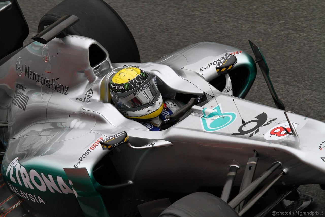 Barcelona Test Marzo 2011, 09.03.2011- Nico Rosberg (GER), Mercedes GP Petronas F1 Team, MGP W02 