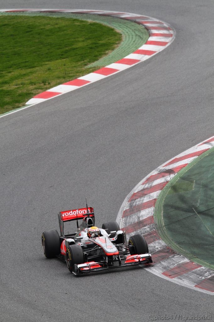 Barcelona Test Marzo 2011, 09.03.2011- Lewis Hamilton (GBR), McLaren  Mercedes, MP4-26 