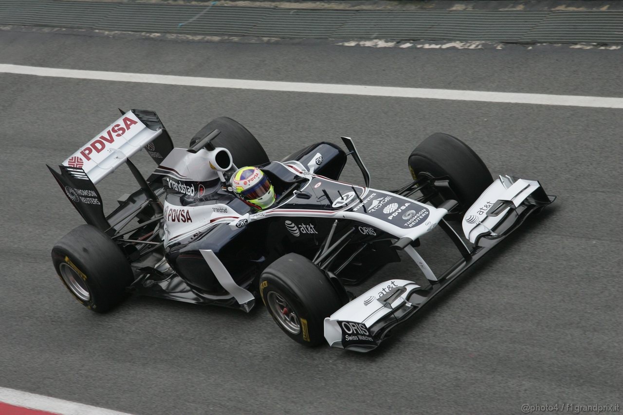 Barcelona Test Marzo 2011, 09.03.2011- Pastor Maldonado (VEN), Williams FW33 