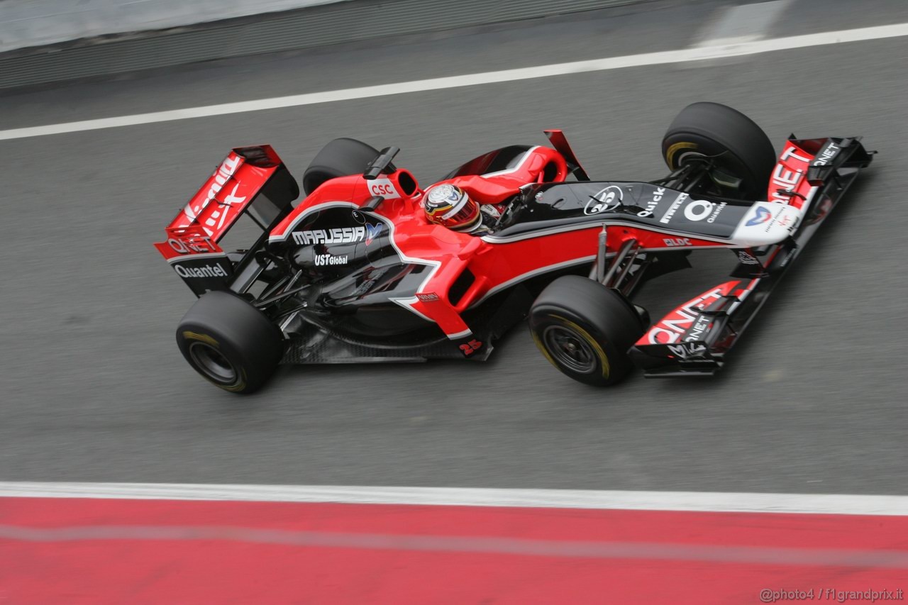 Barcelona Test Marzo 2011, 09.03.2011- Jerome D'Ambrosio (BEL), Marussia Virgin Racing VR-02 
