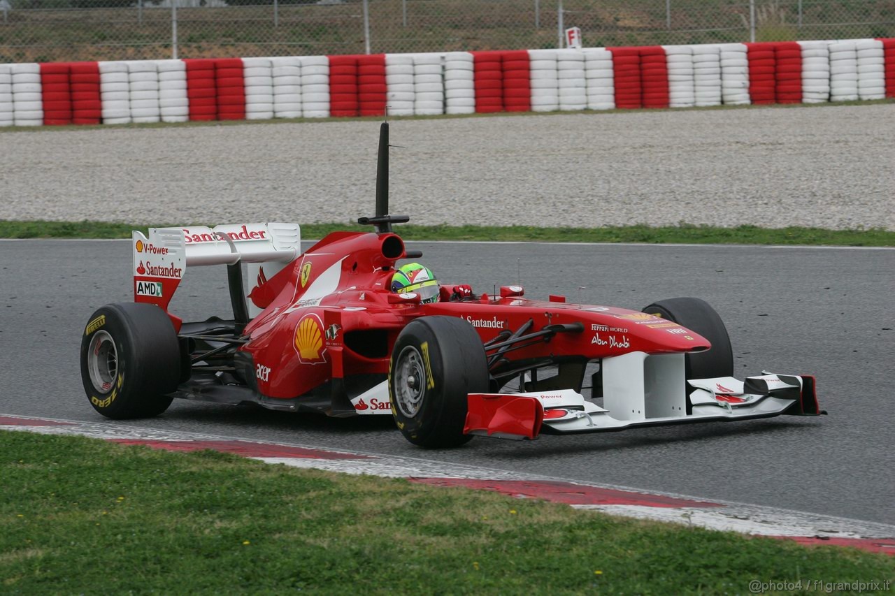 Barcelona Test Marzo 2011, 09.03.2011- Felipe Massa (BRA), Ferrari, F-150 Italia 