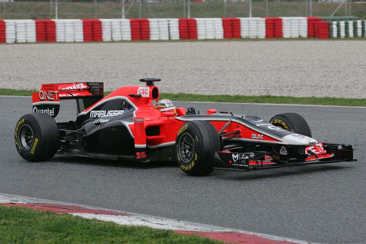 Barcelona Test Marzo 2011, 09.03.2011- Jerome D'Ambrosio (BEL), Marussia Virgin Racing VR-02 