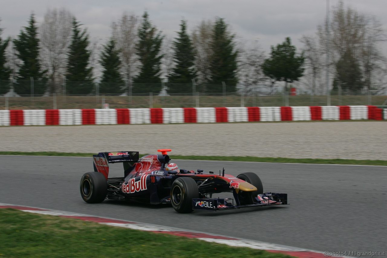 Barcelona Test Marzo 2011, 09.03.2011- Sébastien Buemi (SUI), Scuderia Toro Rosso, STR6 