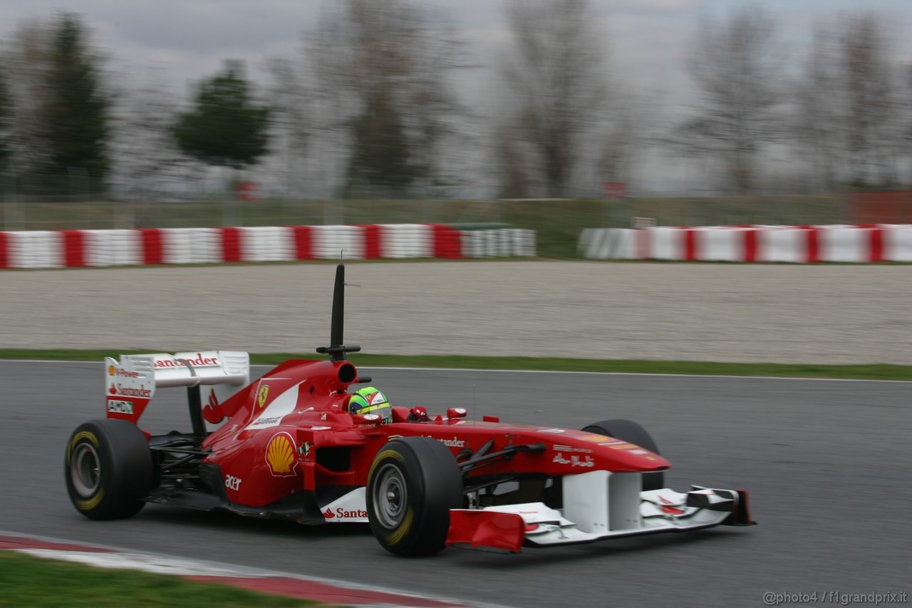 Barcelona Test Marzo 2011, 09.03.2011- Felipe Massa (BRA), Ferrari, F-150 Italia 