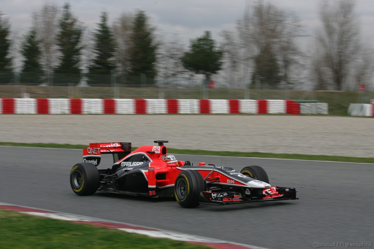 Barcelona Test Marzo 2011, 09.03.2011- Jerome D'Ambrosio (BEL), Marussia Virgin Racing VR-02 