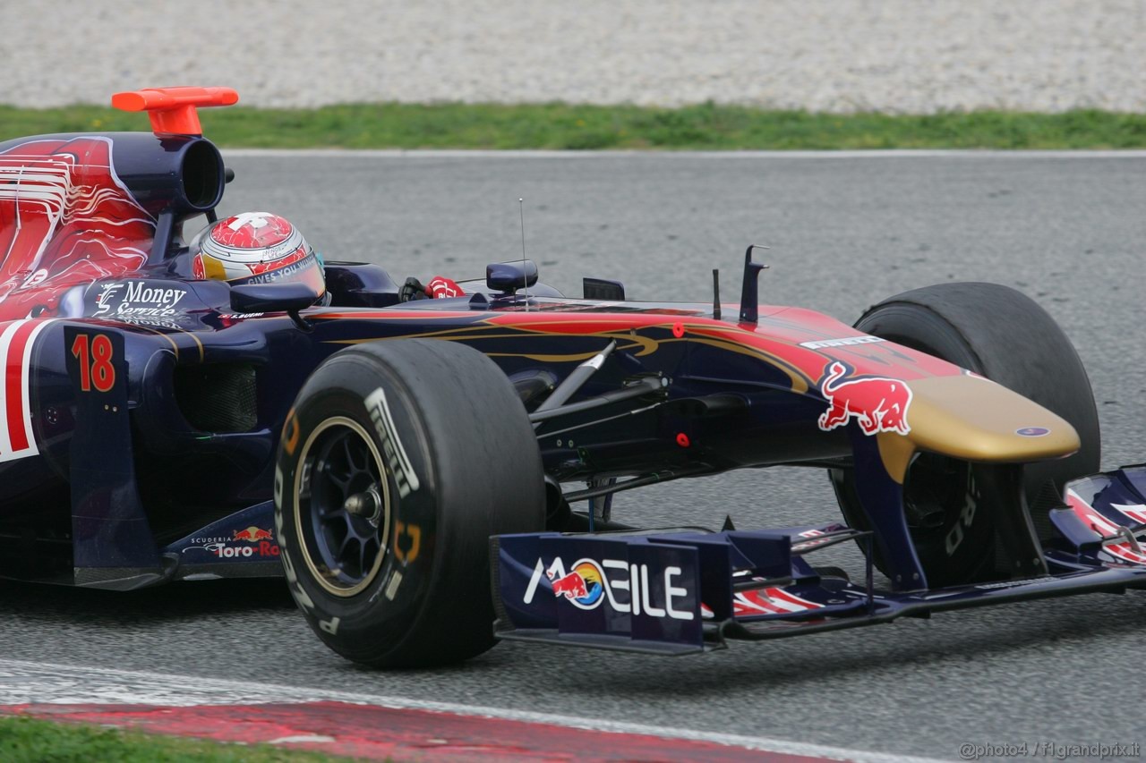 Barcelona Test Marzo 2011, 09.03.2011- Sébastien Buemi (SUI), Scuderia Toro Rosso, STR6 