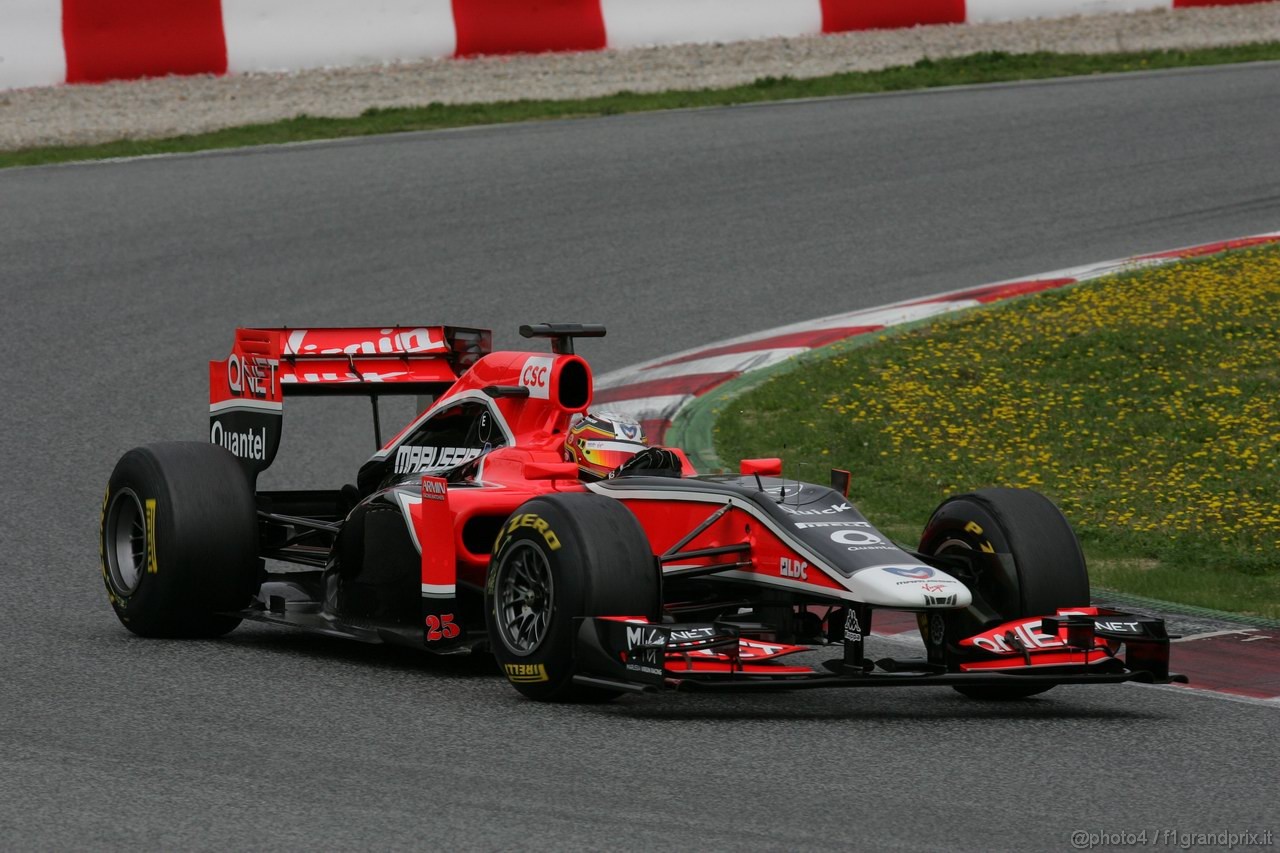 Barcelona Test Marzo 2011, 09.03.2011- Jerome D'Ambrosio (BEL), Marussia Virgin Racing VR-02 