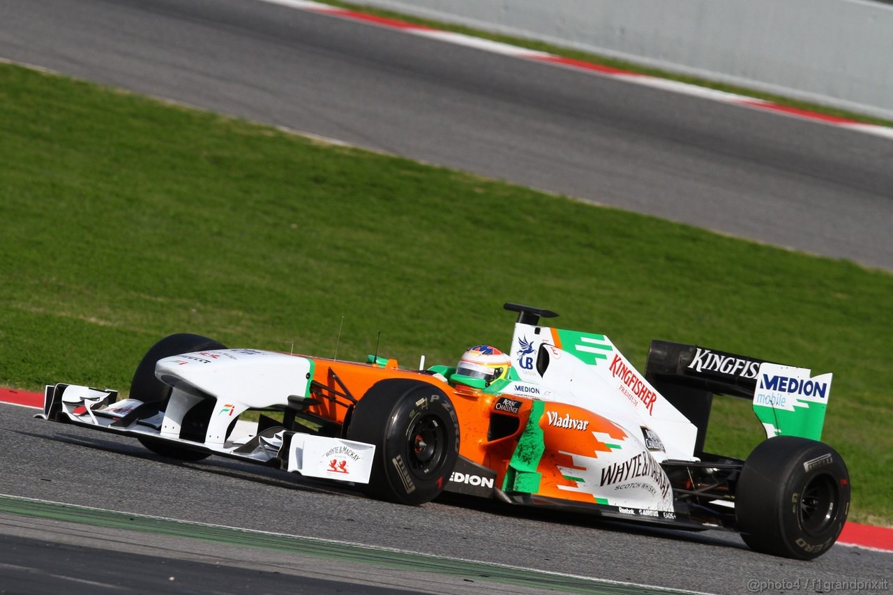 Barcelona Test Marzo 2011, 09.03.2011- Paul di Resta (GBR) Force India VJM04 