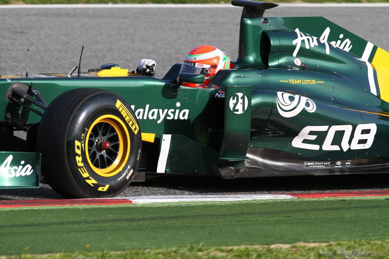 Barcelona Test Marzo 2011, 09.03.2011- Jarno Trulli (ITA), Team Lotus, TL11 