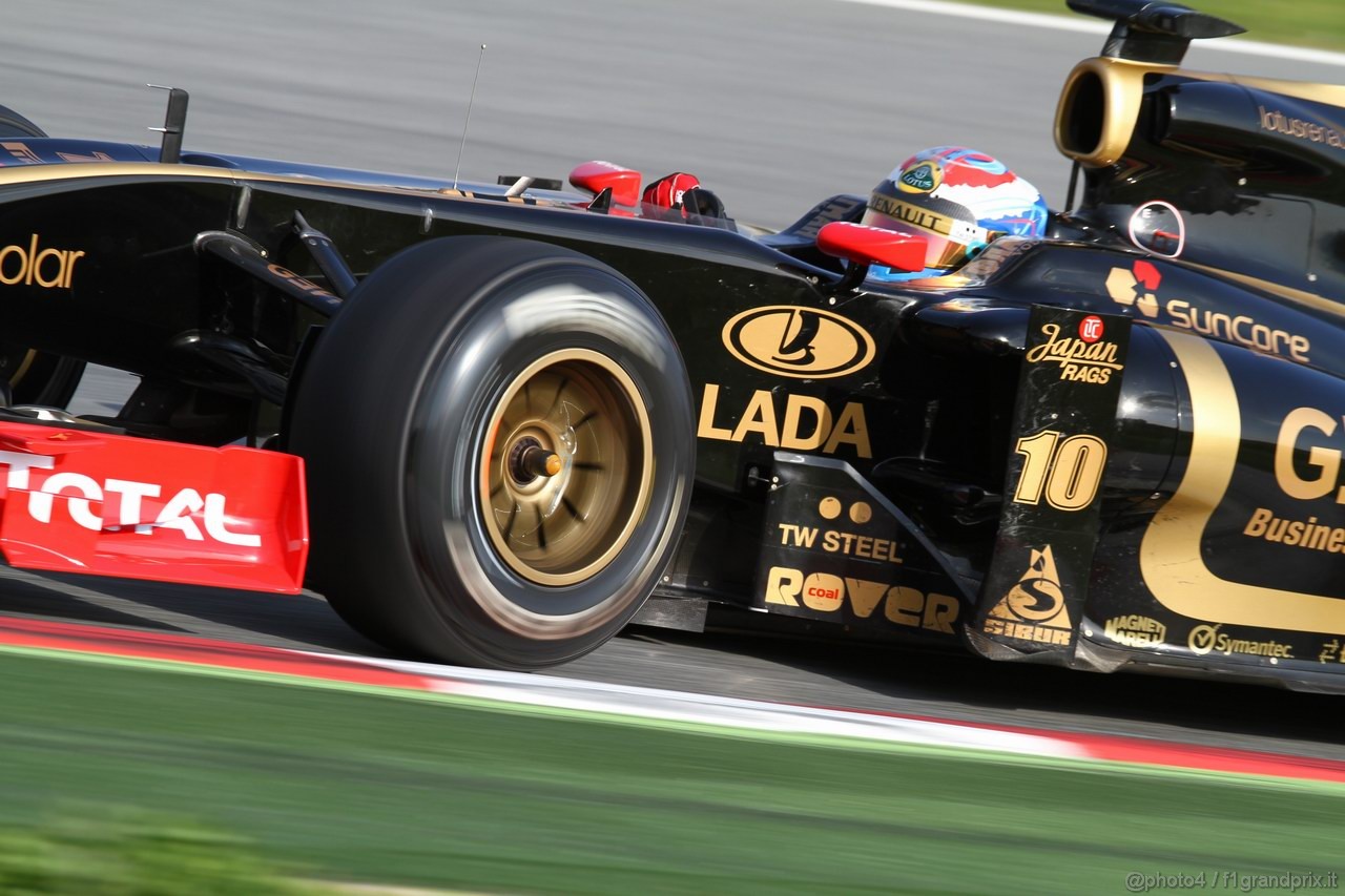 Barcelona Test Marzo 2011, 09.03.2011- Vitaly Petrov (RUS), Lotus Renault GP, R31 