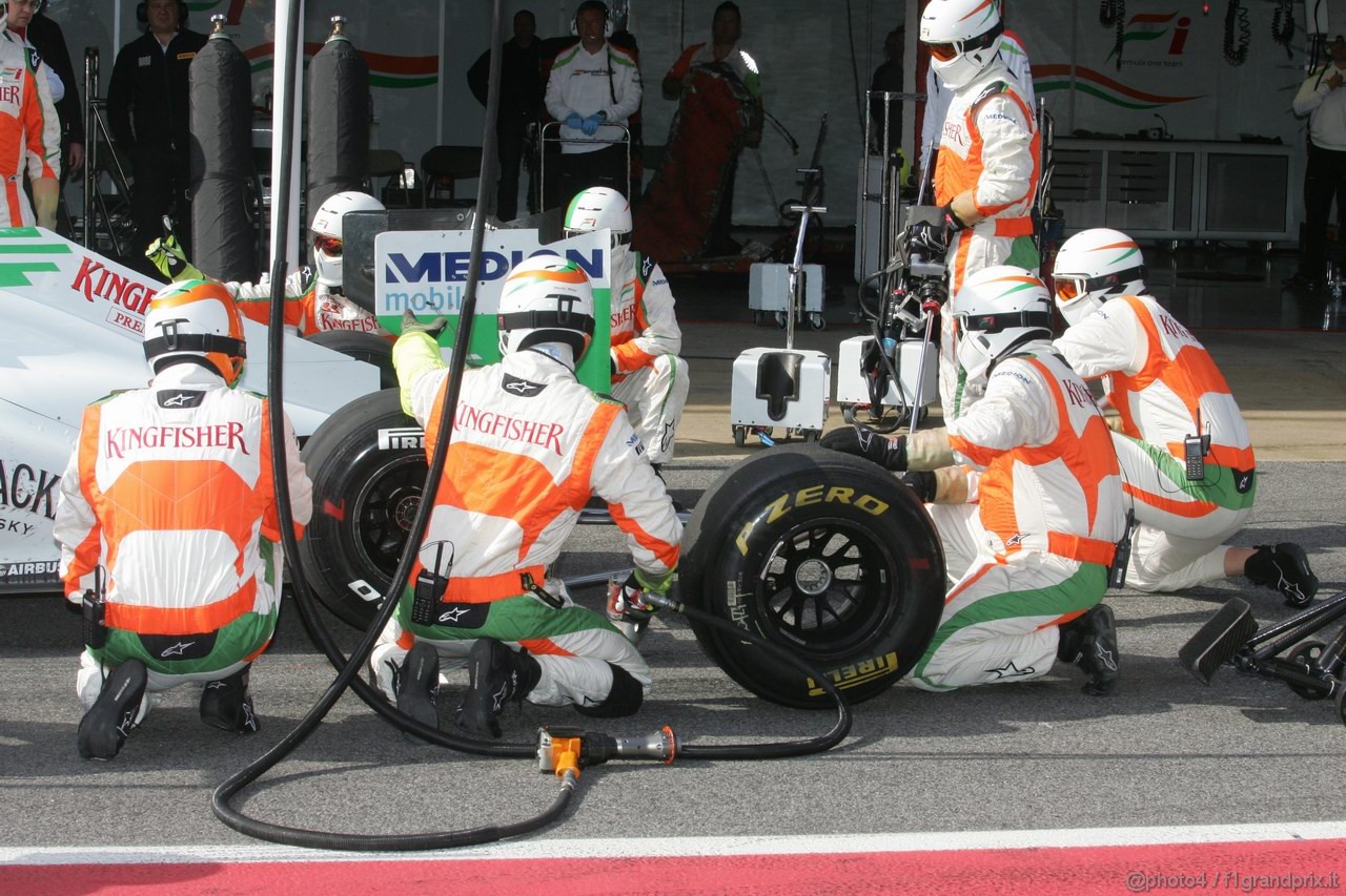 Barcelona Test Marzo 2011, 09.03.2011- Paul di Resta (GBR) Force India VJM04 