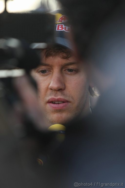 Barcelona Test Marzo 2011, 09.03.2011- Sebastian Vettel (GER), Red Bull Racing, RB7 