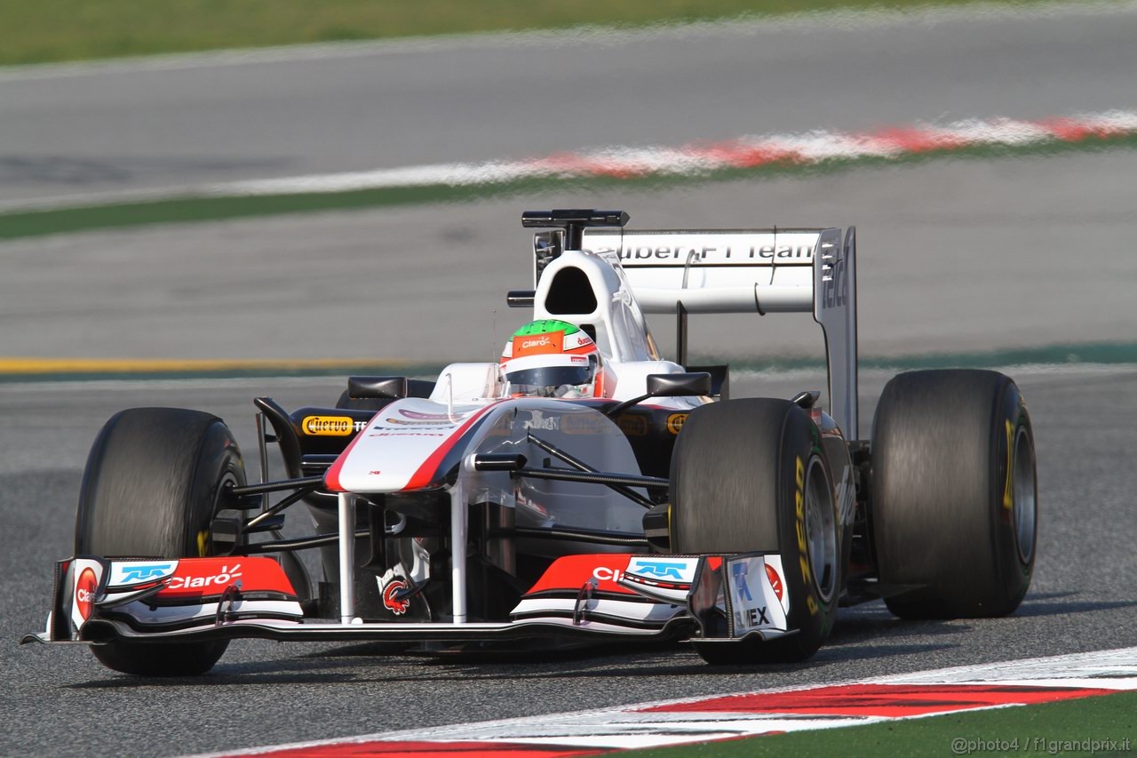 Barcelona Test Marzo 2011, 10.03.2011- Sergio Pérez (MEX), Sauber F1 Team C30 