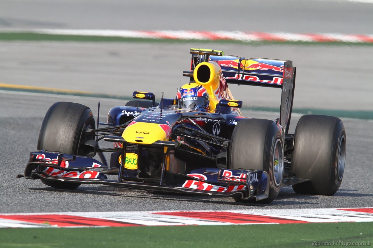 Barcelona Test Marzo 2011, 10.03.2011- Mark Webber (AUS), Red Bull Racing, RB7 