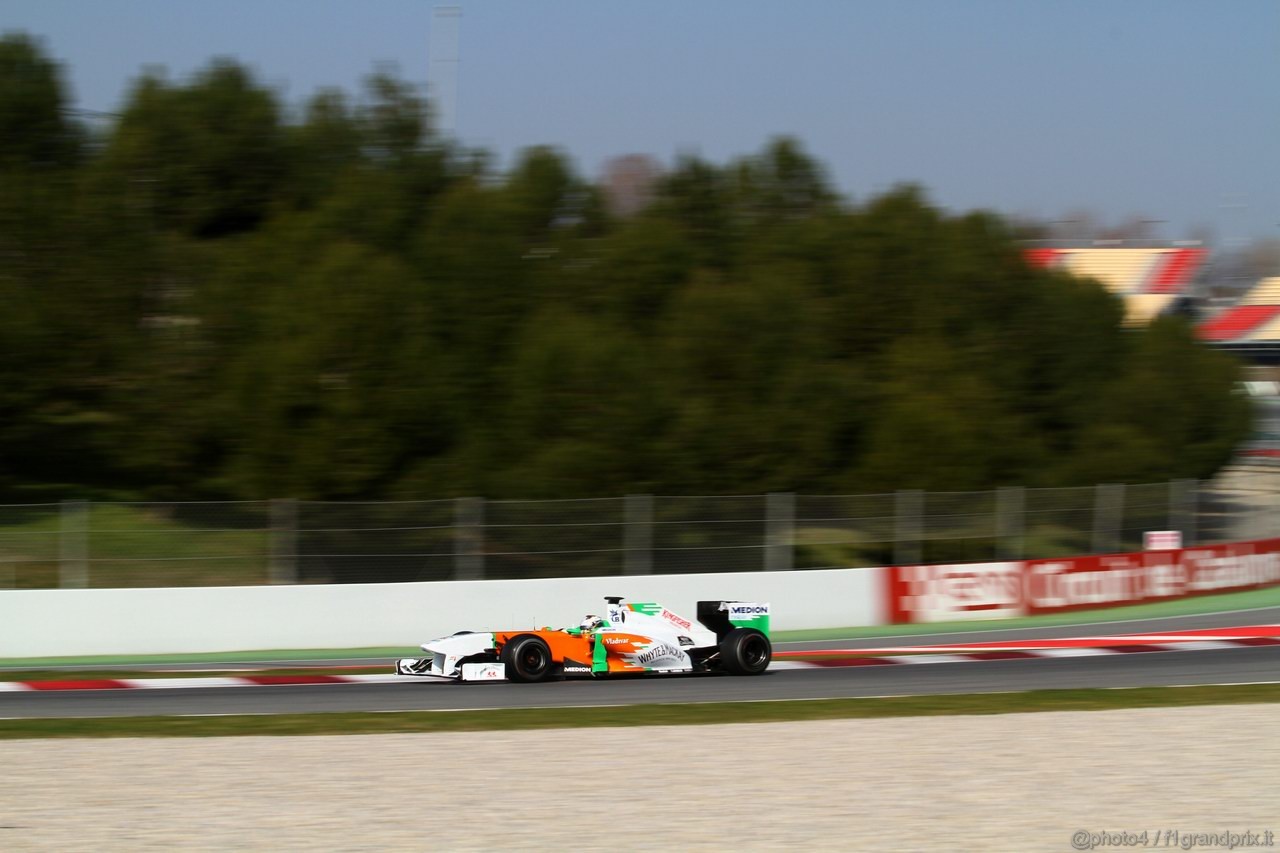 Barcelona Test Marzo 2011, 10.03.2011- Adrian Sutil (GER), Force India F1 Team, VJM04 