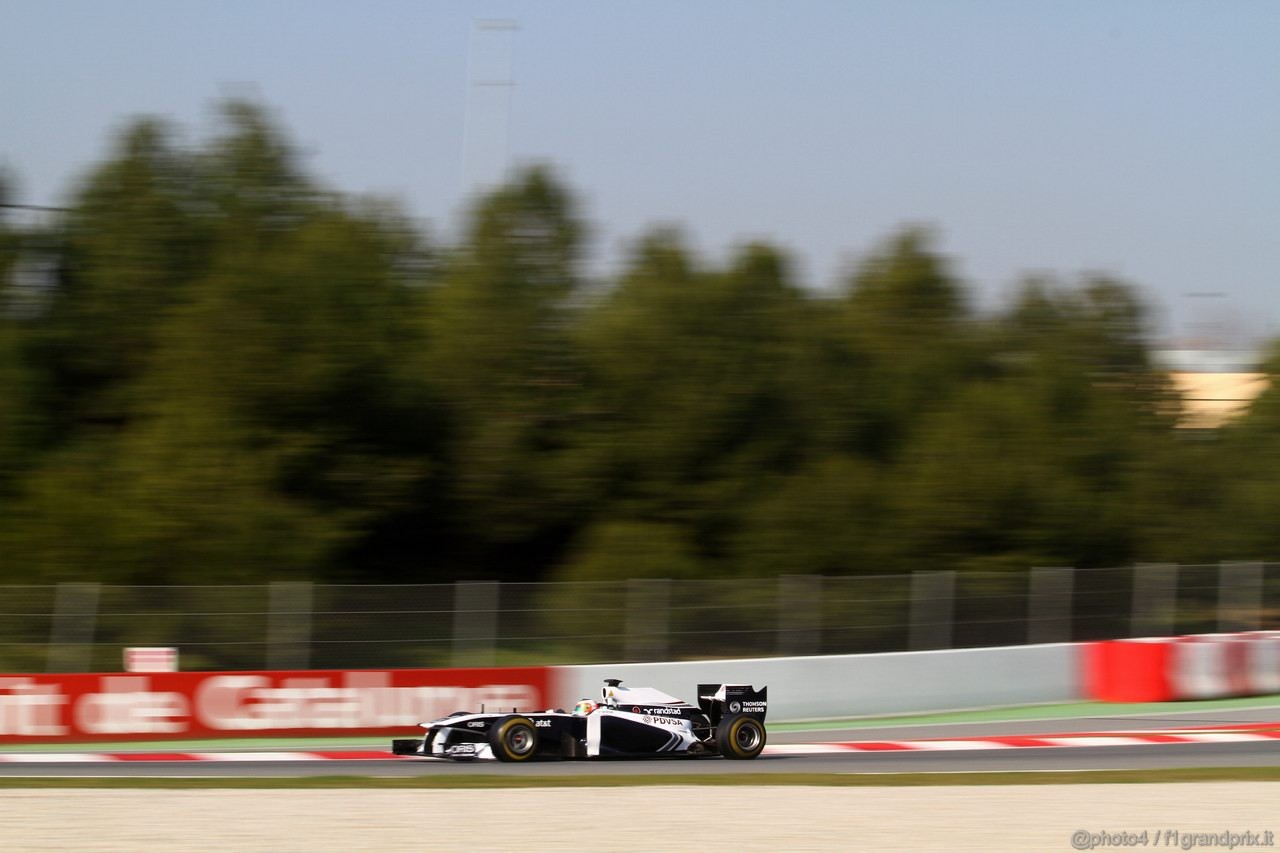 Barcelona Test Marzo 2011, 10.03.2011- Rubens Barrichello (BRA), Williams FW33 