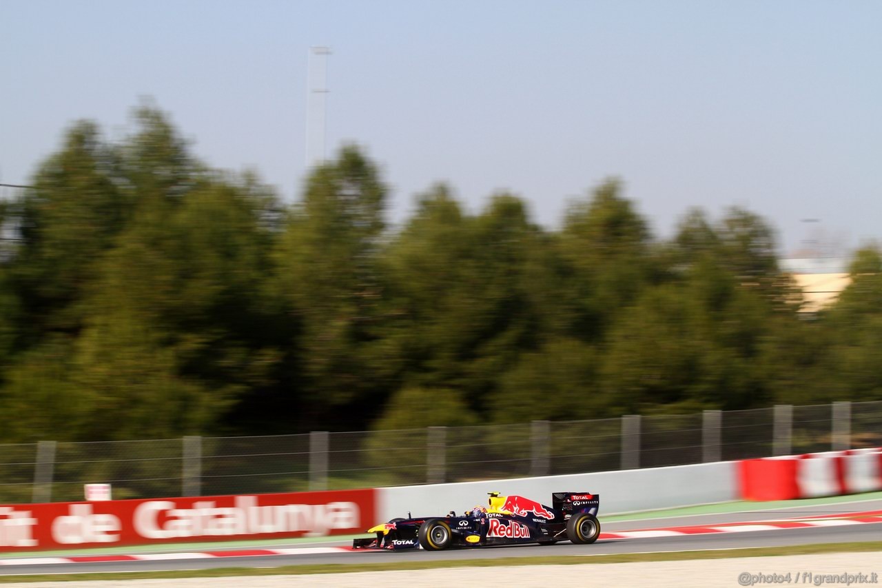 Barcelona Test Marzo 2011, 10.03.2011- Mark Webber (AUS), Red Bull Racing, RB7 