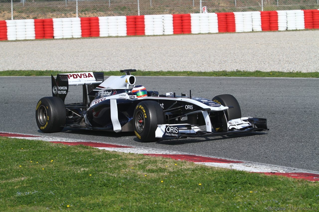 Barcelona Test Marzo 2011, 10.03.2011- Rubens Barrichello (BRA), Williams FW33 