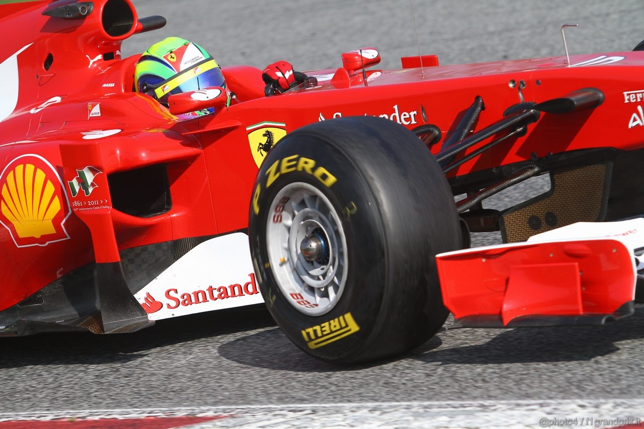 Barcelona Test Marzo 2011, 10.03.2011- Felipe Massa (BRA), Ferrari, F-150 Italia 