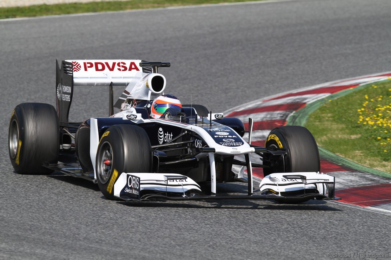 Barcelona Test Marzo 2011, 10.03.2011- Rubens Barrichello (BRA), Williams FW33 