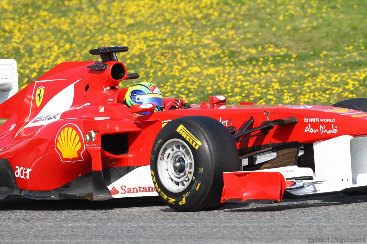 Barcelona Test Marzo 2011, 10.03.2011- Felipe Massa (BRA), Ferrari, F-150 Italia 