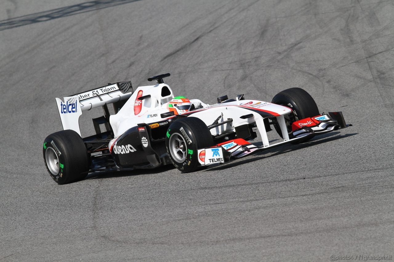 Barcelona Test Marzo 2011, 10.03.2011- Sergio Pérez (MEX), Sauber F1 Team C30 