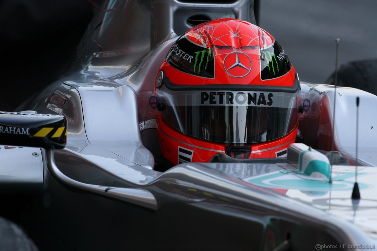 Barcelona Test Marzo 2011, 10.03.2011- Michael Schumacher (GER), Mercedes GP Petronas F1 Team, MGP W02 