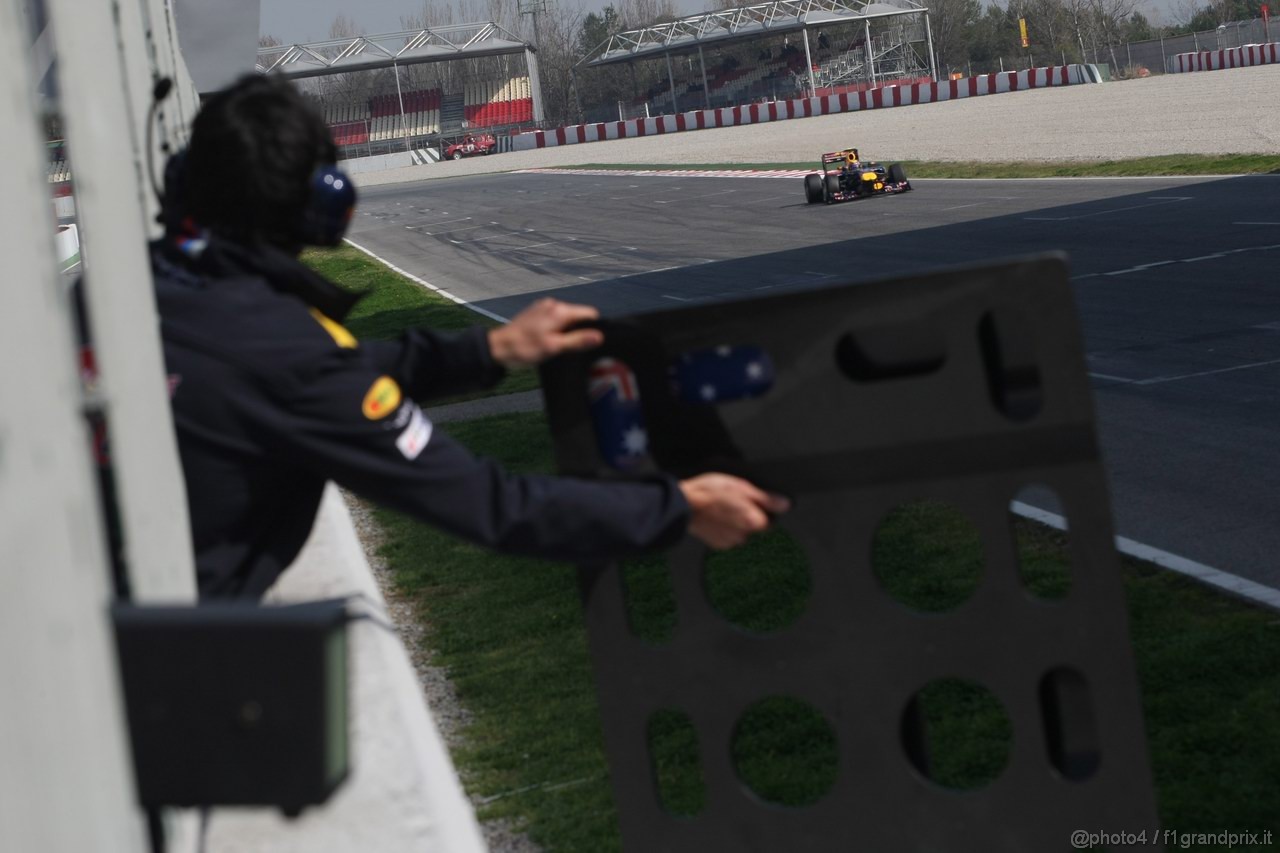 Barcelona Test Marzo 2011, 10.03.2011- Mark Webber (AUS), Red Bull Racing, RB7 