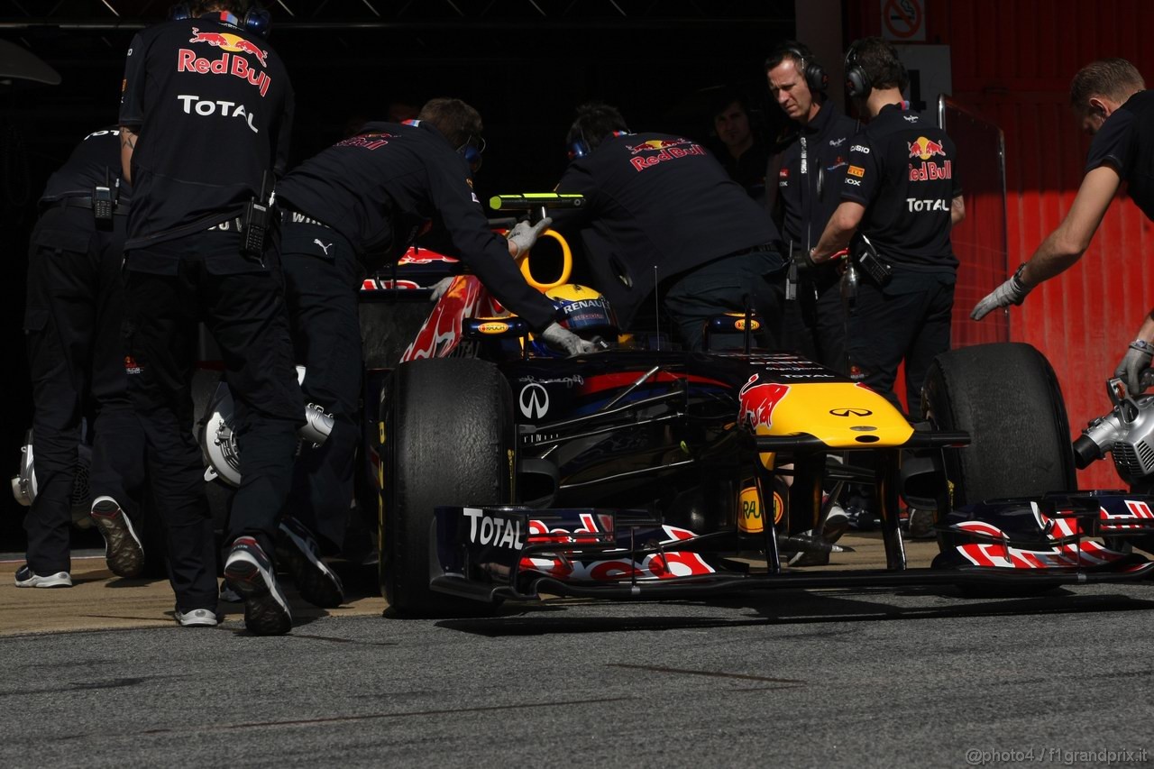 Barcelona Test Marzo 2011, 10.03.2011- Mark Webber (AUS), Red Bull Racing, RB7 