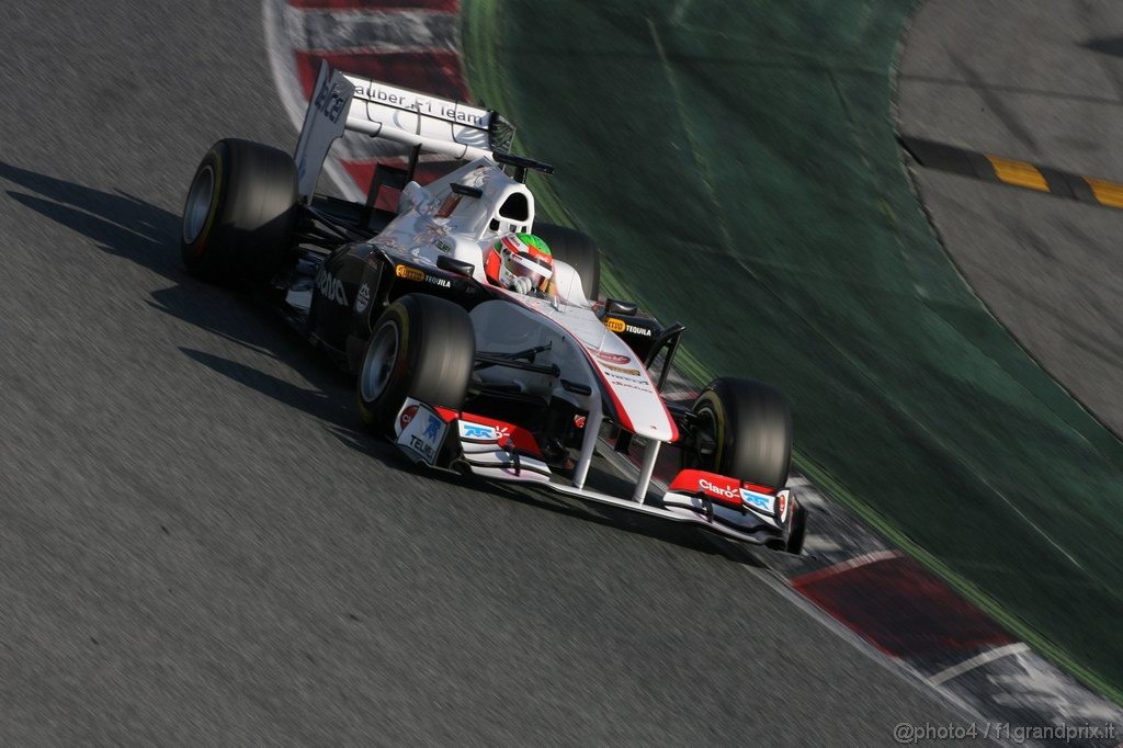Barcelona Test Marzo 2011, 10.03.2011- Sergio Pérez (MEX), Sauber F1 Team C30 