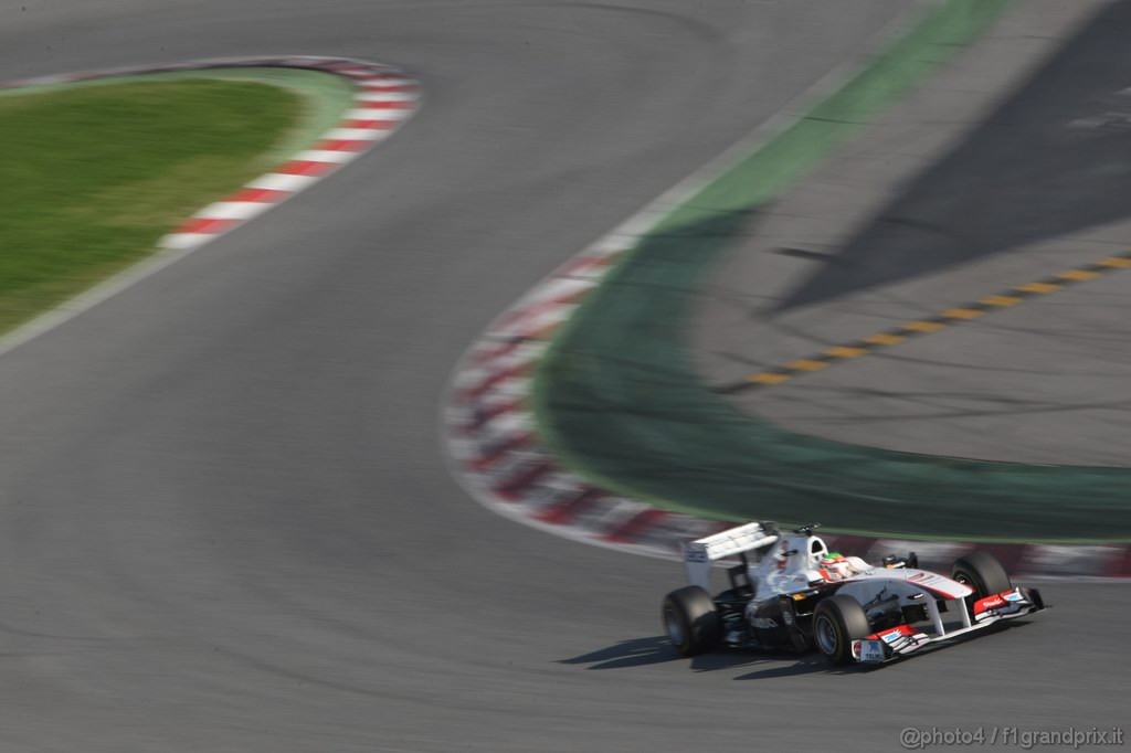 Barcelona Test Marzo 2011, 10.03.2011- Sergio Pérez (MEX), Sauber F1 Team C30 