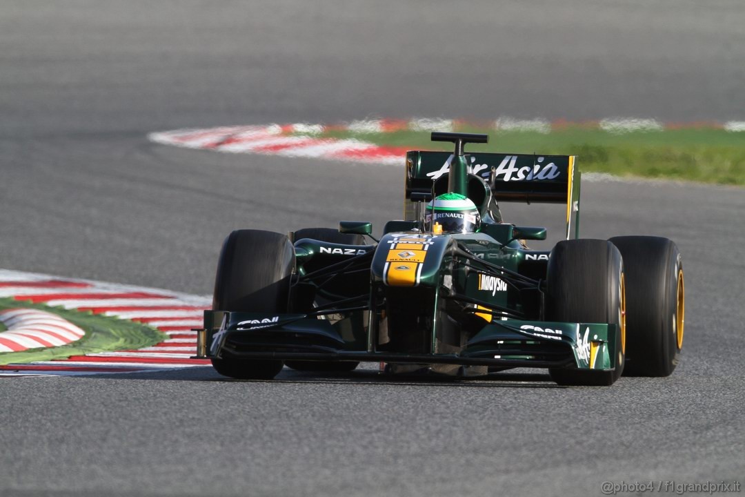 Barcelona Test Marzo 2011, 10.03.2011- Heikki Kovalainen (FIN), Team Lotus, TL11 
