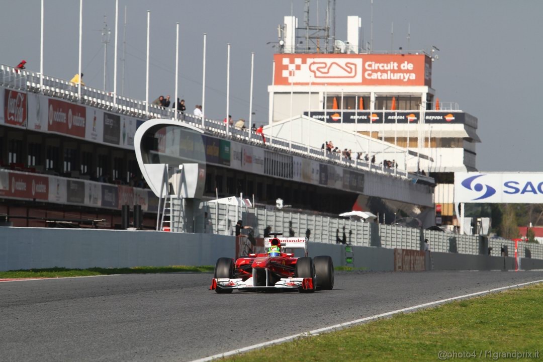 Barcelona Test Marzo 2011, 10.03.2011- Felipe Massa (BRA), Ferrari, F-150 Italia 