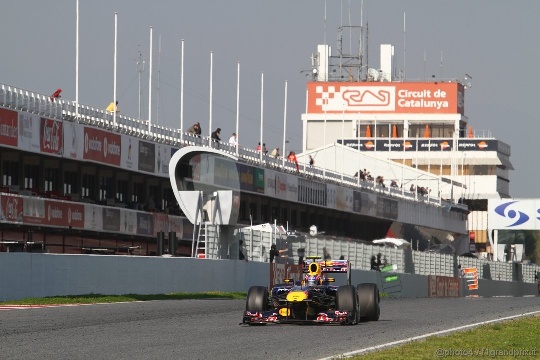 Barcelona Test Marzo 2011, 10.03.2011- Mark Webber (AUS), Red Bull Racing, RB7 
