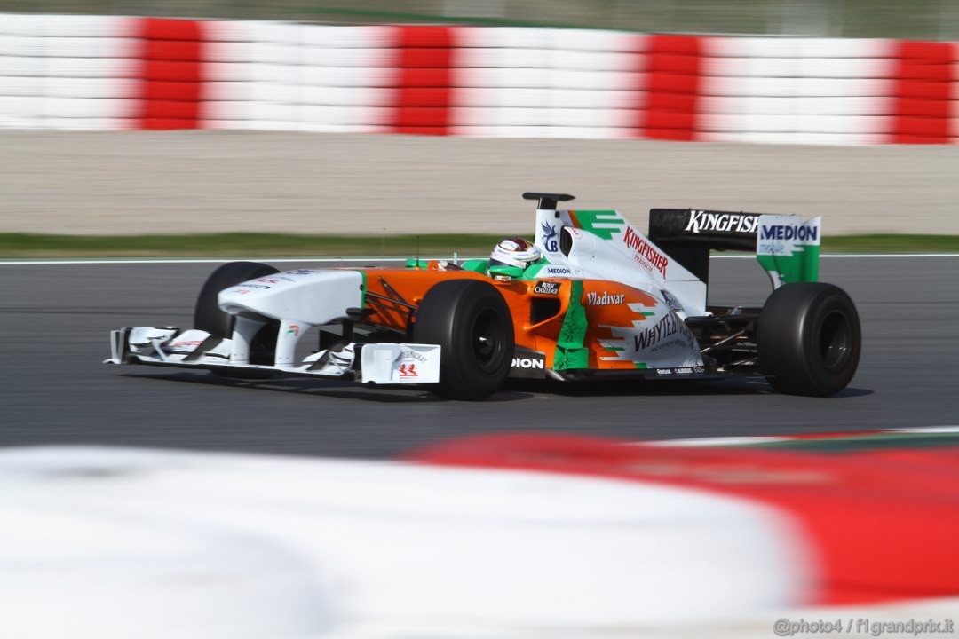 Barcelona Test Marzo 2011, 10.03.2011- Adrian Sutil (GER), Force India F1 Team, VJM04 