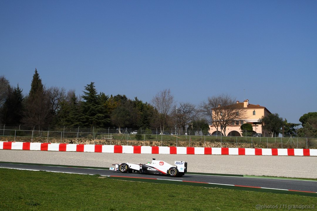 Barcelona Test Marzo 2011, 10.03.2011- Sergio Pérez (MEX), Sauber F1 Team C30 