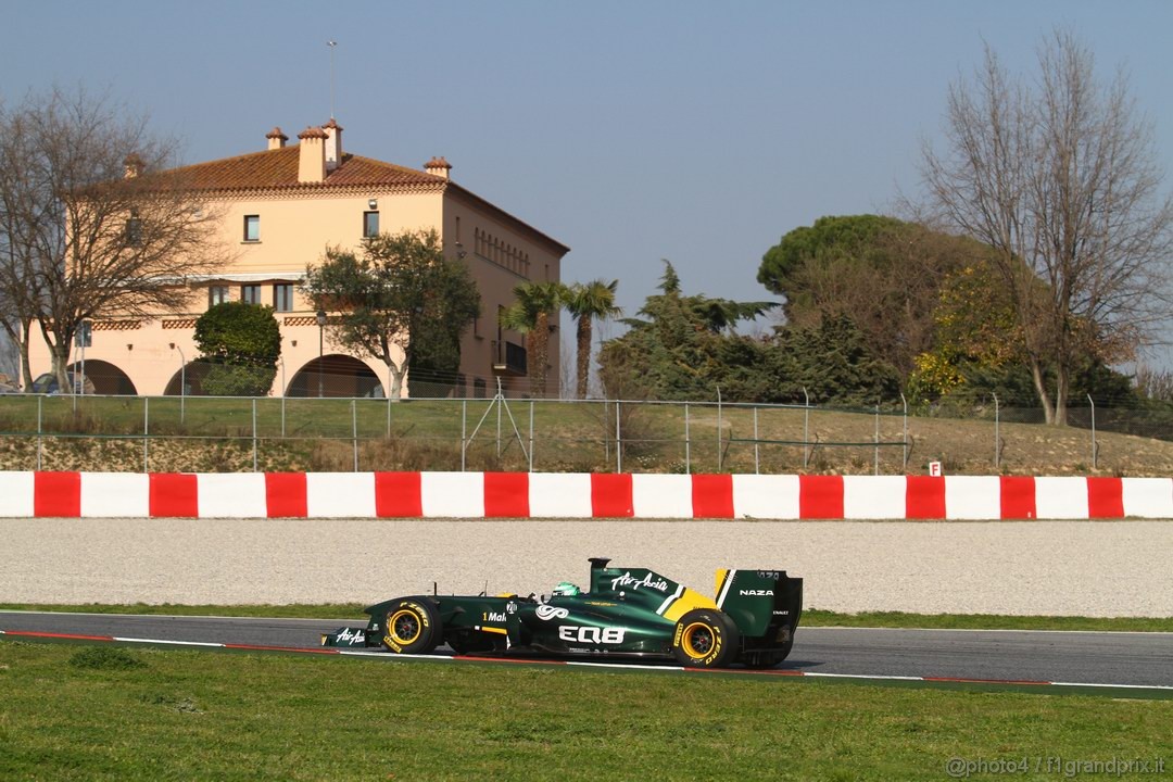 Barcelona Test Marzo 2011, 10.03.2011- Heikki Kovalainen (FIN), Team Lotus, TL11 