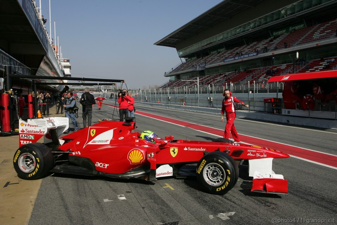 Barcelona Test Marzo 2011, 10.03.2011- Felipe Massa (BRA), Ferrari, F-150 Italia 