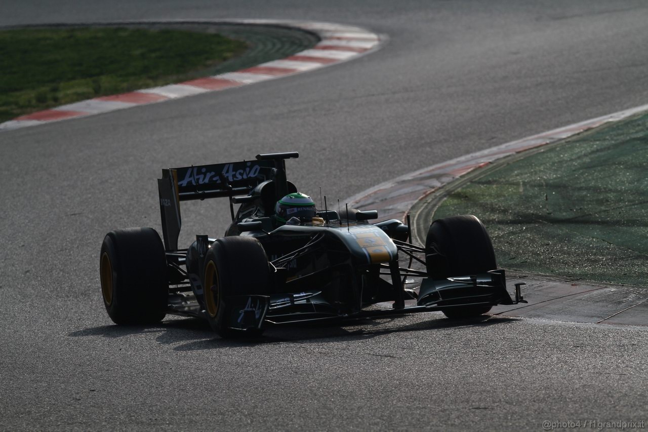 Barcelona Test Marzo 2011, 11.03.2011- Heikki Kovalainen (FIN), Team Lotus, TL11 