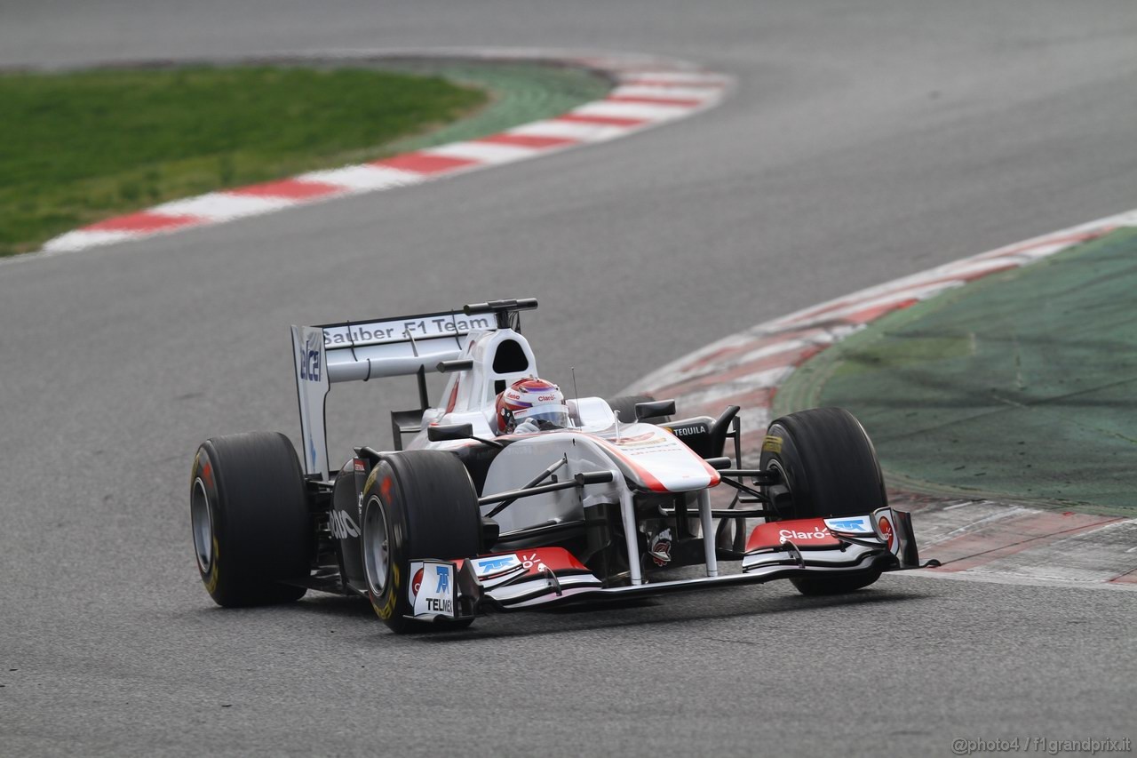Barcelona Test Marzo 2011, 11.03.2011- Kamui Kobayashi (JAP), Sauber F1 Team C30 