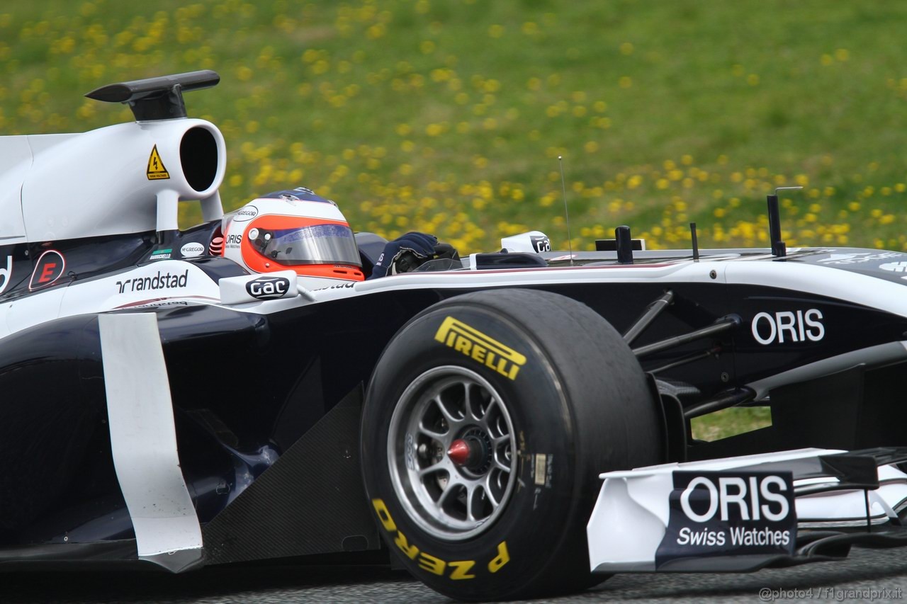 Barcelona Test Marzo 2011, 11.03.2011- Rubens Barrichello (BRA), Williams FW33 